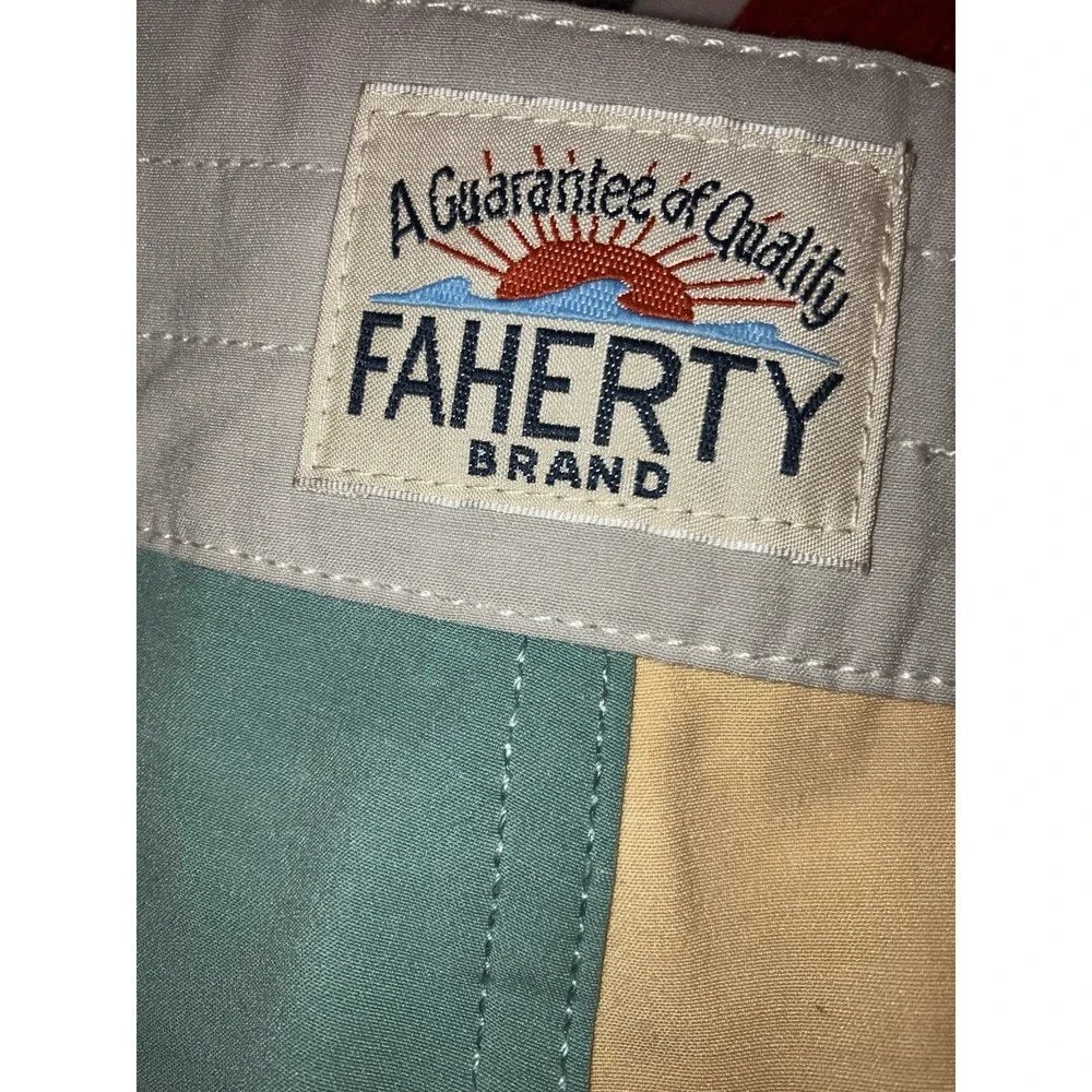 Faherty Fun Board Shorts NWT Men's Size 28 x 7 Colorblock Retro Preppy $98